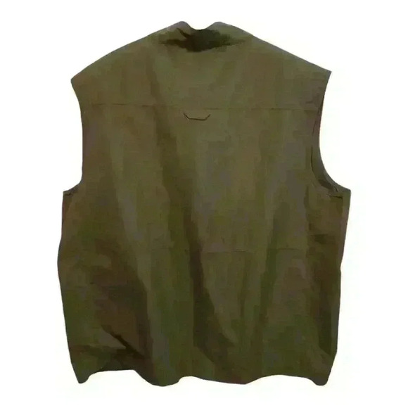 Men's XL Utility Vest Green Quick Dry Outdoor Fishing Hiking - Picture 2 of 11